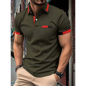 Camisa de golf de poliéster de alta calidad, cuello personalizado, cuello, informal, logotipo bordado, patrón sólido, algodón en blanco, camiseta Polo de talla grande - Product Image 1