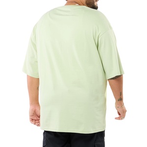 T-shirts avec logo personnalisé 100% coton 220 GSM Tee Thick Heavyweight Oversize Drop Shoulder Fit Blank T Shirts for Men 2025 - Product Image 4