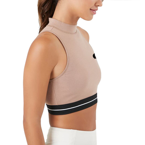 Sujetador deportivo elástico de secado rápido para mujer para correr Yoga Fitness Gym Tights-Strappy Diseño transpirable Línea larga - Product Image 3