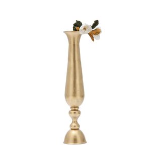 Modern Design Handmade Aluminum Flower <b>Vase</b> <b>Gold</b>-Coated for Home Decor in Living Room Bedroom Garden-Durable Brass Material - Product Image 2