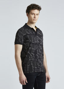 Impression simple 3D pour hommes pour les polos de tous les jours Tops décontractés à manches courtes avec revers Style de t-shirt de vacances - Product Image 4