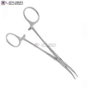 Fórceps hemostáticos CAIRNS Quirúrgico Vascular Curvo 15,0 cm Sujeción arterial Instrumentos médicos delicados - Product Image 3
