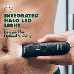 Tondeuse corporelle intime pour homme de qualité supérieure, étanche, avec LED et lame en céramique pour l'épilation pubienne masculine - Product Image 2