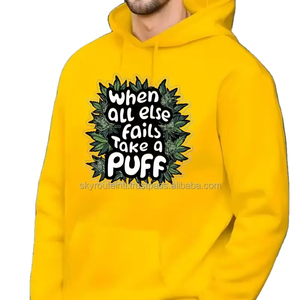 Hot Search Sweat à capuche d'hiver doublé 100% coton pour hommes coupe surdimensionnée avec sérigraphie numérique et soie sweat à capuche à motif solide - Product Image 6