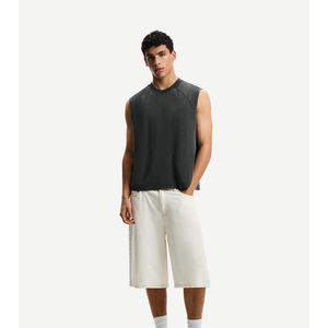 High Quality Solid Color Anti-wrinkle <b>Soft</b> Fashionable Gym Street Wear Sleeveless Tank Tops Breathable Workout Yoga Sports - Product Image 6