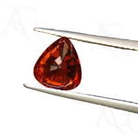 Lab tumbuh oranye merah Spessartine Garnet bentuk pir batu permata longgar sintetis 4x6mm sampai 10x20mm pembuatan perhiasan