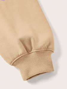 Sweat-shirt court personnalisé pour femmes plaine coton décontracté à manches longues col rond pull-over hauts courts sweat-shirt respirant pour les femmes - Product Image 3