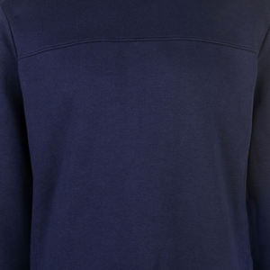 Sweat-shirts pour hommes de qualité supérieure en gros pour le streetwear, coupe décontractée, couleur bleue, uni, teinture unie, poignets côtelés, col rond, sweat-shirt à enfiler pour hommes - Product Image 6