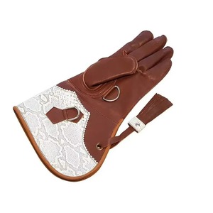2025 gants d'entraînement de fauconnerie à faible quantité minimale de commande meilleurs gants d'équipement de chasse de sécurité à bas prix nouveauté gants en cuir - Product Image 4