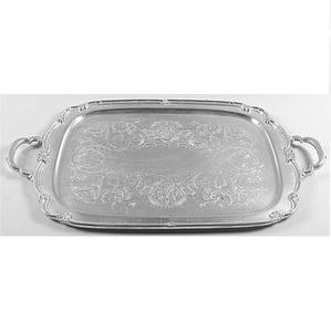 Plato de fruta de decoración de alta calidad, bandeja para servir frutas, comedor en casa, fiestas y cafetería, bandeja rectangular recubierta de níquel - Product Image 4