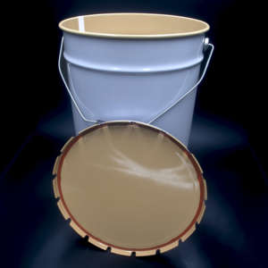 Bidones cónicos de hojalata de la mejor calidad, 27 litros, diámetro 292x445 mm, con tapa de pestaña o tapa con cierre de anillo - Aptos para productos a base de agua - Product Image 3