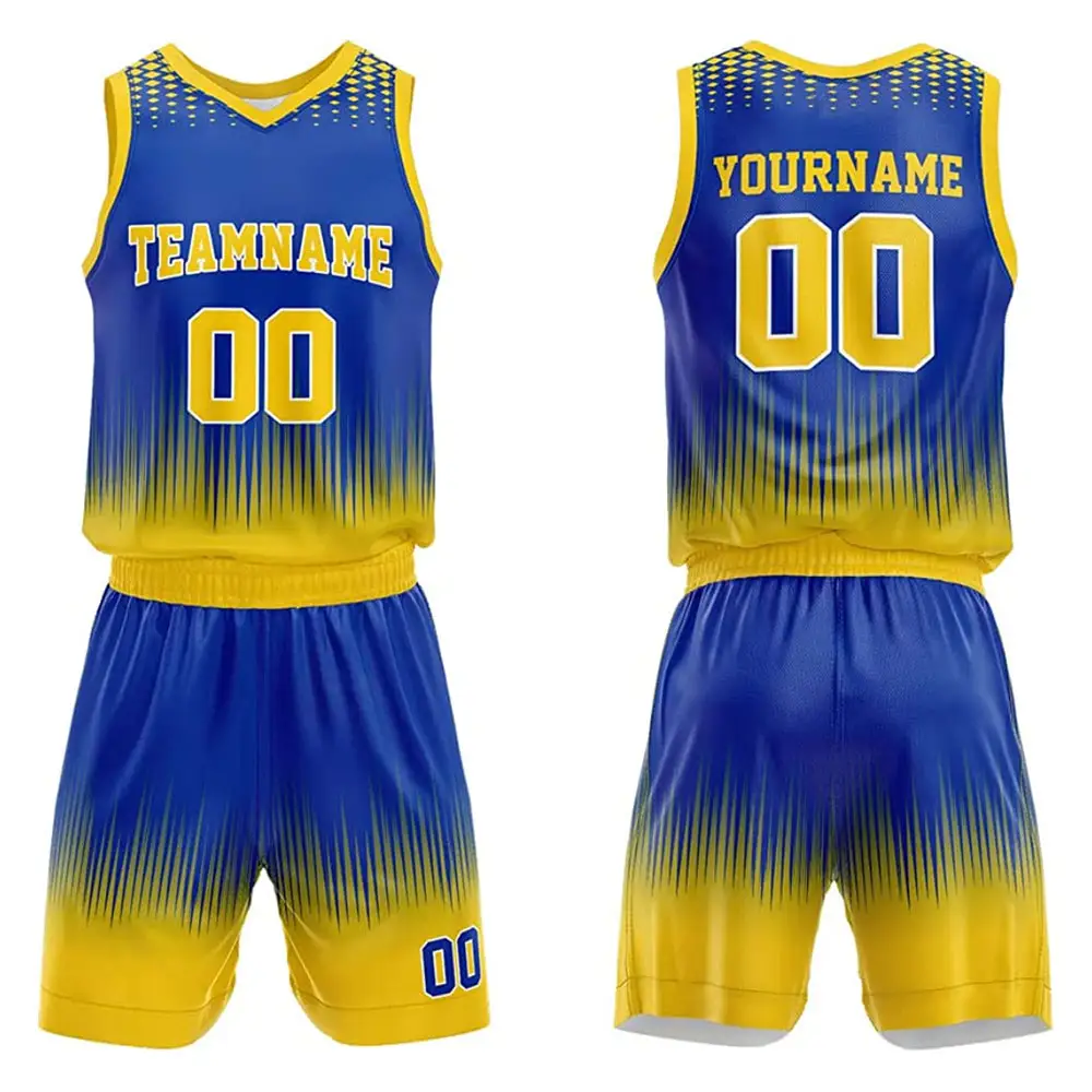 Uniforme de basquete masculino de tecido respirável e confortável, conjunto de uniformes de basquete de tamanho personalizado, fabricante profissional
