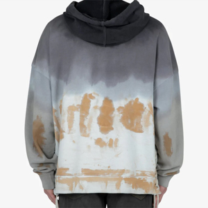 เสื้อฮู้ดดี้โอเวอร์ไซส์แบบย้อมสีเอซิด 500gsm ผ้าฝ้าย 100% ไซส์พลัส หนานุ่ม พิมพ์ลายวินเทจ ซักแห้งเร็ว เหมาะสำหรับฤดูหนาว - Product Image 3