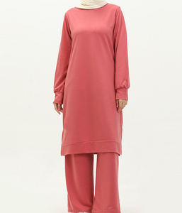 Chándales deportivos modestos informales de talla grande para mujeres musulmanas para trotar y correr-secado rápido 100% algodón - Product Image 6