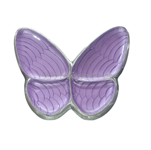 METAL CRAFTS BUTTERFLY DESIGN KEEPSAKE CREMATION <b>URNS</b> <b>LARGE</b> MEDIUM & SMALL to KEEP HUMAN ASHES ALUMINIUM PET <b>URNS</b> - Product Image 2
