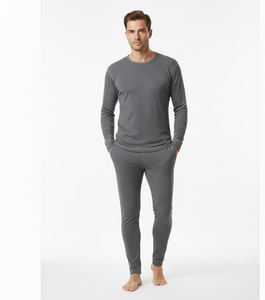 ชุดกันหนาวผู้ชายสีเทา แขนยาว ผ้าระบายอากาศ ควบคุมความร้อน ให้ความสบายสำหรับกิจกรรมกลางแจ้ง - Product Image 3