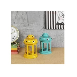 Linternas de Salsa pintadas a mano, suministros al por mayor, candelabro de Metal de diseño colgante, soporte de luz de té de colores estándar, linternas - Product Image 1