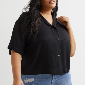 Vestido de verano, camisetas, tela de calidad, Color sólido, cuello redondo, manga corta, prendas de vestir exteriores, camiseta de talla grande, ropa de mujer - Product Image 1