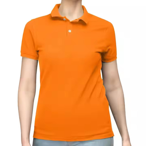 Camisetas de polo informales de alta calidad para mujer, camisas lisas de punto transpirables con logotipo personalizado de Color sólido, el mejor precio más demandado - Product Image 3