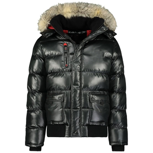 Chaqueta Parka para hombre diseñada para la temporada fría con acabado de tela suave Chaqueta Parka para hombre cálida duradera y adecuada para exteriores - Product Image 3