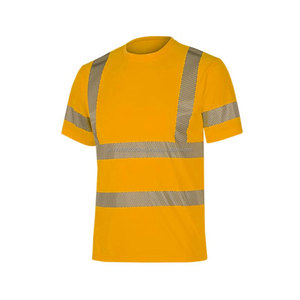 T-shirts de travail à manches courtes de sécurité personnalisés, réfléchissants, col rond, haute qualité, vêtements pour hommes - Product Image 4