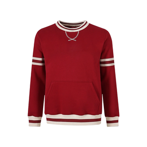 Sudadera de Invierno Delta Crimson DST Chenille con Cuello Redondo |   Sudadera Unisex Estilo Universitario con Logotipo Griego Bordado en la Parte Delantera y Ribetes - Product Image 1