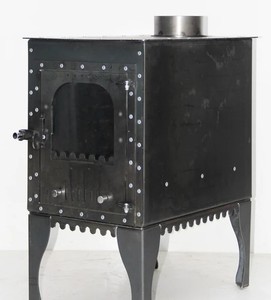 Poêle à bois autoportant léger Dorello New 09 en fonte d'aluminium, portable pour usage extérieur et intérieur, camping et cabane - Product Image 4