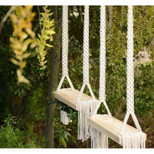 Balançoire suspendue en métal de style bohème européen pour usage intérieur/extérieur - Product Image 2