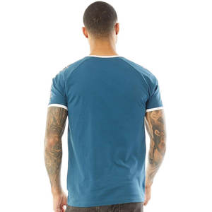 Camiseta DE RINGER de tres mezclas para adultos para hombres, cuello redondo sólido con ajuste regular y patrón de estampado, camisetas sólidas de ajuste regular para Club - Product Image 2