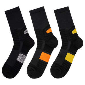 Women's Cotton Yoga <b>Grip</b> <b>Socks</b> for Pilates Non-Slip Terry Thick Terry for Winter Sports Knitted in Plain Solid Color - Product Image 4