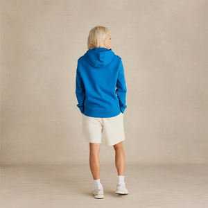 Sweat-shirt bleu vif en molleton 100% coton. Doux, respirant et chaud, avec une coupe décontractée, parfait pour un confort quotidien - Product Image 6
