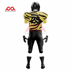 เสื้อทีมอเมริกันฟุตบอลสำหรับผู้ชายเสื้อถักลายทแยงแขนสั้นระบายอากาศได้ดี - Product Image 3