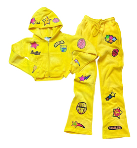 Conjunto de Sudadera con Capucha y Pantalones Deportivos Cortos con Cierre y Lavado Ácido, con Parche de Logotipo Personalizado de Alta Calidad - Product Image 3