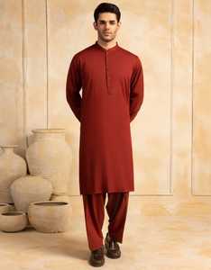 Prix d'usine en gros Nouvelle mode Salwar Kameez pour hommes Fête Meilleure vente Coton personnalisé Respirant - Product Image 2