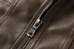 Veste en cuir grande taille de haute qualité pour hommes, vêtements d'extérieur coupe-vent, fermeture à glissière, vêtements de course automobile respirants - Product Image 4