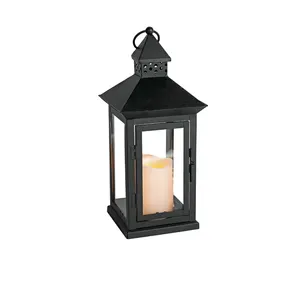 Big Size Rectangle Candle Lantern with Wooden Handle Decorative candle holder Direct from Manufacture in cheap price