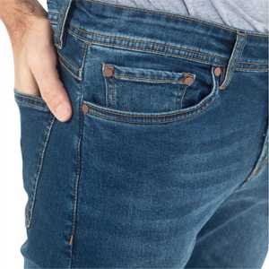 Jeans Rectos de Invierno para Hombre Hechos a Medida - Cintura Media, Lavado Medio, Mezclilla Ecológica y Transpirable - Product Image 6