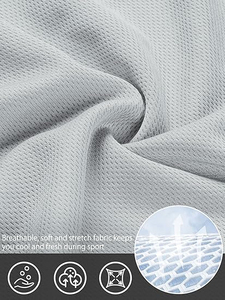 Shorts de sport décontractés pour hommes avec poches zippées de 5 pouces, tissu respirant à séchage rapide pour la course et l'entraînement - Product Image 5