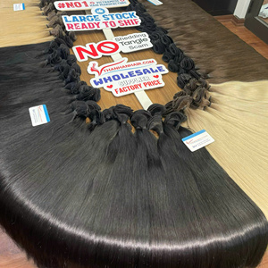 Extensiones de cabello virgen Remy recto Natural atado a mano 100% estilos de tendencia trama teñida proveedor vietnamita que un 100g - Product Image 1
