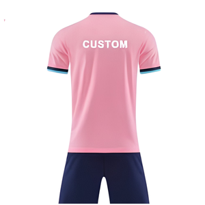 Camisetas de Fútbol Sublimadas con Impresión Personalizada, 100% Poliéster, Secado Rápido, Cuello en V, Manga Corta, Unisex, para Adultos, OEM, Venta al Por Mayor - Product Image 3