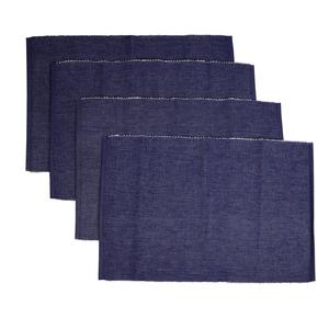 100% Cotton Rib Table <b>Placemat</b> and runner Luxury Modern Solid Square Pattern <b>Linen</b> Place Mats for Home Hotels Weddings - Product Image 5