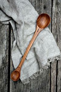 Cuillères en bois de manguier polies à la main avec ensemble de couverts décoratifs en acier miroir entièrement personnalisables pour la maison et les cadeaux - Product Image 6