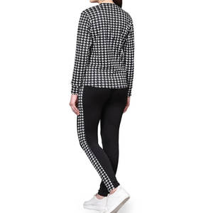 Créateur de mode femmes survêtement ensemble formation porte confortable survêtement femmes fabriqué Logo femmes survêtements - Product Image 3