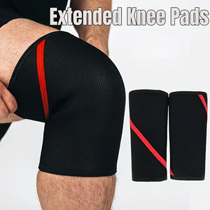 Genouillères d'hiver unisexes en néoprène et nylon de haute qualité 7 mm, personnalisées, pour la musculation, respirantes, antidérapantes, élastiques - Product Image 4