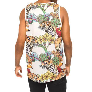 Mejor diseño de los hombres sin mangas Fitness Gym Tank Top de alta calidad de impresión de logotipo personalizado de punto Casual de talla grande Venta caliente - Product Image 5