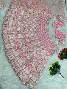 ชุดเดรสสำหรับเจ้าสาวผ้าจอร์เจียฟูเ็ตต์ปักลวดลายเสื้อทำงานชุดยาว - Product Image 4