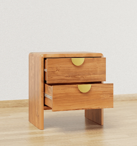 Mesita de noche chic industrial. Cajón de madera natural sobre Marco de metal negro resistente. Disponible a precios al por mayor. - Product Image 6