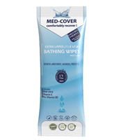 Lingettes de bain sans rinçage (douche) Lingettes pour le corps Produits nettoyants sans eau sans alcool sans rinçage pour les soins aux patients et aux personnes âgées