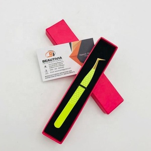 แหนบต่อขนตาแบบญี่ปุ่นทำจากสแตนเลสแหนบปลายแหลมแบบมืออาชีพทำจากเส้นใยแบบกำหนดเองจากรัสเซีย - Product Image 3