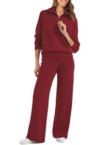 Vêtements de sport Jogging costume vêtements de sport pantalons sweat-shirt avec pantalons de survêtement sweats à capuche vierges surdimensionné femmes ensemble 2 pièces ensemble - Product Image 3